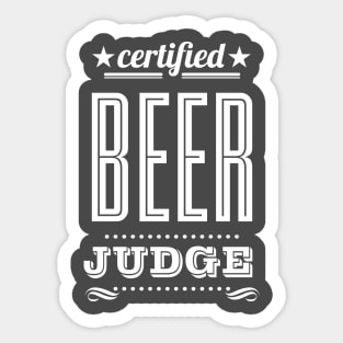 BEER JUDGE Sticker